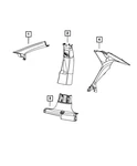 Genuine Mopar C Pillar Molding Right 1sw46dx9af. Fixed Price $180.18.