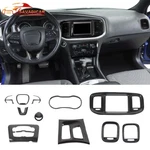 11x Inner Whole Set Decoration Cover Trim Kit For Dodge Charger 15+ Carbon Fiber. Fixed Price $97.17.