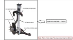 Left Front Suspension Knee Assembly Oem 14-17 Mini Minicoope. Fixed Price $150.00.