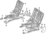 Genuine Mercedes-benz Cover Seat Guide Rail 247-929-33-00-64. Fixed Price $12.80.
