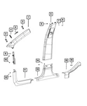 Genuine Mopar Scuff Plate Right 1ud18hl1ad. Fixed Price $20.01.