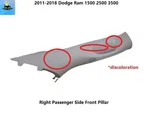 1dx48trmab 11 To 18 Dodge Ram 1500 2500 Right A Windshield Pillar W/ Handle. Fixed Price $49.00.