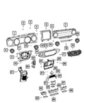 Genuine Mopar Steering Column Shroud Gap Hider 6ab13tx7ae. Fixed Price $131.44.
