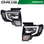 Fit For 2009-2014 Ford F-150 Headlights Black/clear Led Drl Head Lamps. Fixed Price $139.90.