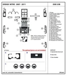 Interior Real Carbon Fiber Dash Trim Kit For Dodge Nitro 2007-2011. Fixed Price $285.00.
