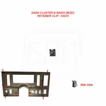 78-87 Grand National Dash Instrument Cluster Radio Bezel Trim Retainer Clips Ea. Fixed Price $6.00.