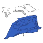 For Dodge Durango 23-25 Rear Right Interior Quarter Panel Trim. Fixed Price $434.83.