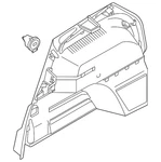 Genuine Volkswagen Upper Quarter Trim 57n-867-288-a-ts4. Fixed Price $26.43.
