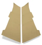2x Replacement Door Panel Cover Cards Leather For Honda Accord Sedan Beige 08-12. Fixed Price $78.74.