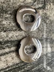 Pair Saturn Sky Pontiac Solstice Trunk Roof Chrome Ring Latch Lock Trim. Fixed Price $50.00.