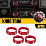 Air Condition Audio Switch Knob Trim Cover Red For Ford F150 15-20 Accessories O. Fixed Price $11.39.