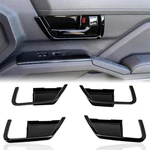 4pcs Gloss Black Interior Door Handle Bowl Cover Trim For Toyota 4runner 2025+. Fixed Price $25.60.