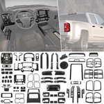 Carbon Fiber Abs Center Console Dash Full Trim Cover For Chevy Silverado 2014-18. Fixed Price $48.73.