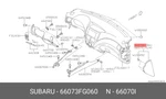 Genuine Oe Cover Assembly Instrumental Panel Side Right Hand For Subaru. Fixed Price $8.71.