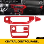 Red Air Conditioner Control Temperature Trim Covers For Jeep Wrangler 2018-23 Jl. Fixed Price $43.78.