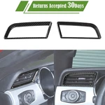 For Ford Mustang 2015+ Carbon Fiber Dash Side Air Vent Outlet Cover Trim. Fixed Price $16.99.