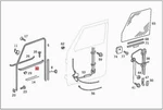 Mercedes Oem Sealing Rail W463 Suv 4637250365. Fixed Price $78.85.