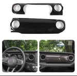 Carbon Fiber Center Console Dashboard Cover Trim For Jeep Wrangler Jl 2018-2020. Fixed Price $57.75.