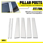 Chrome Window Door Side Pillar Posts Trim Cover Kit For 1997-17 Ford Expedition. Fixed Price $15.99.