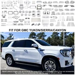 For Gmc Yukon 2014-18 Chrome Car Central Console Panel Decor Trim Cover Full Kit. Fixed Price $28.19.